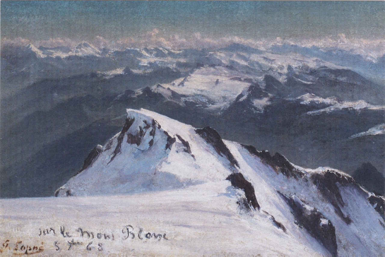 Sommet mont Blanc vue sur MB de Courmayeur